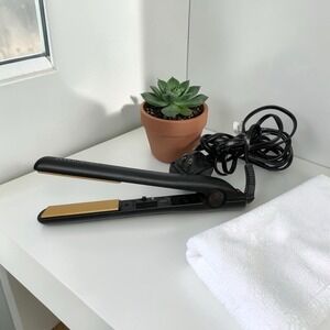 CHI GF1001 Ceramic Hair Straightener Flat Iron 1" Gold Plates Global Beauty Tool